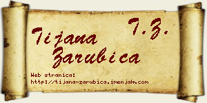 Tijana Zarubica vizit kartica